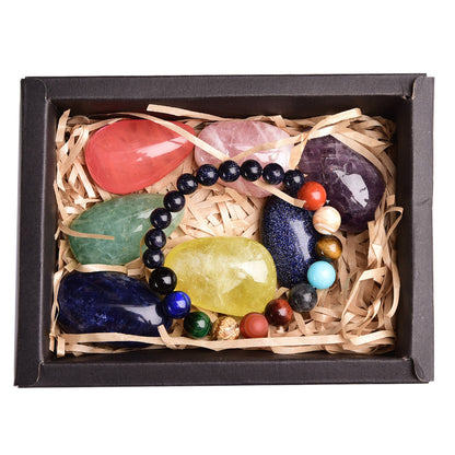 Flag Village Rough polished bracelet exquisite gift box set