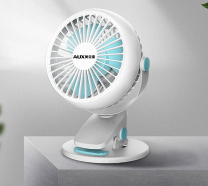 Flag Village Portable Mini Desktop Fan Silent High Wind Power Cordless Rechargeable Fan Cooler Small Fan For Students Office Gifts