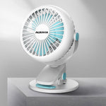 Flag Village Portable Mini Desktop Fan Silent High Wind Power Cordless Rechargeable Fan Cooler Small Fan For Students Office Gifts