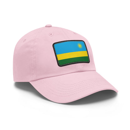 Flag Village Rwanda Flag Hat Cap with Leather Patch