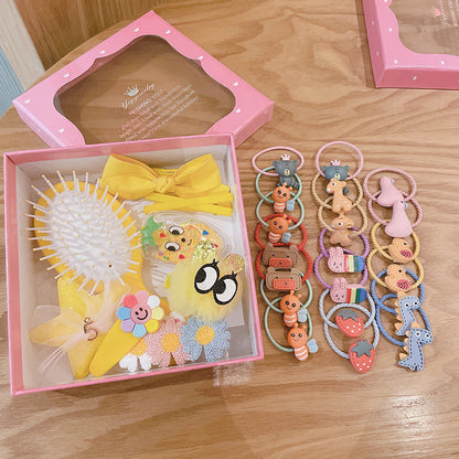 Flag Village Children's Hair Accessories Set 28-piece Gift Box Girl's Headdress
