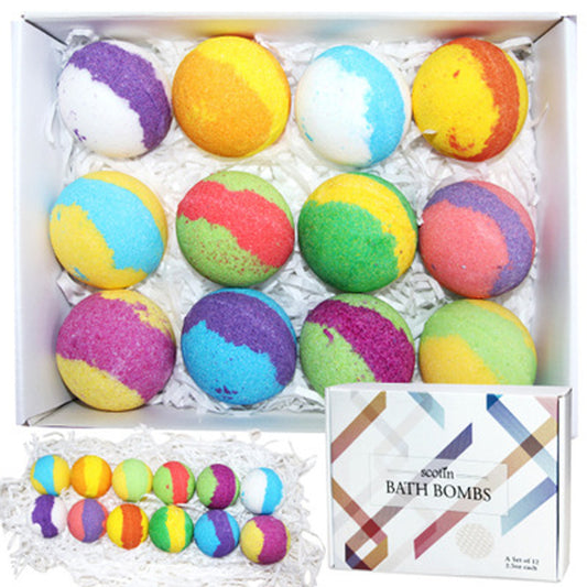 Flag Village Bath Bombs Ball Explosion Salt Ball Gift Box