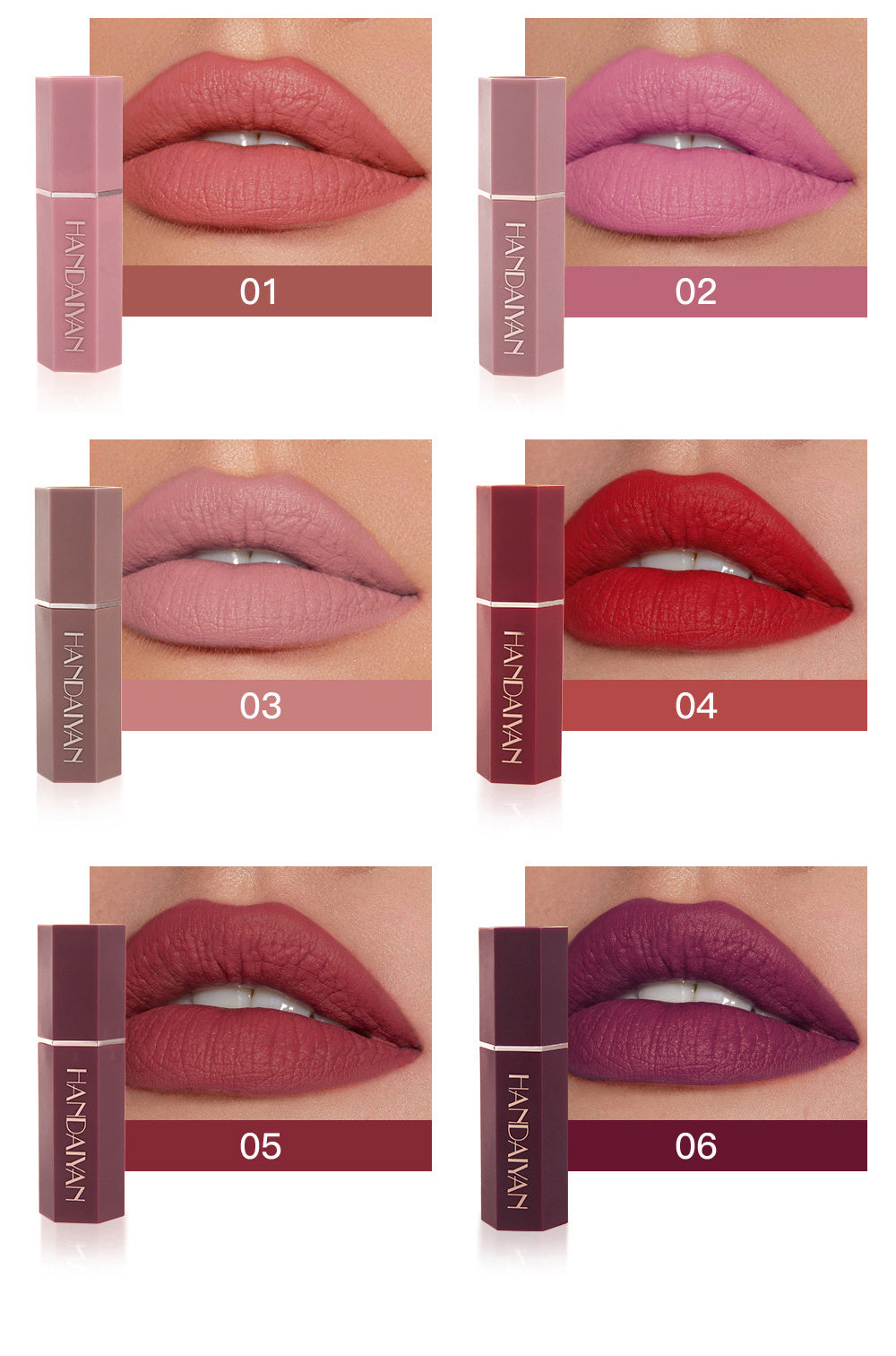 Flag Village Matte Matte Waterproof Six Lipstick Gift Box Set