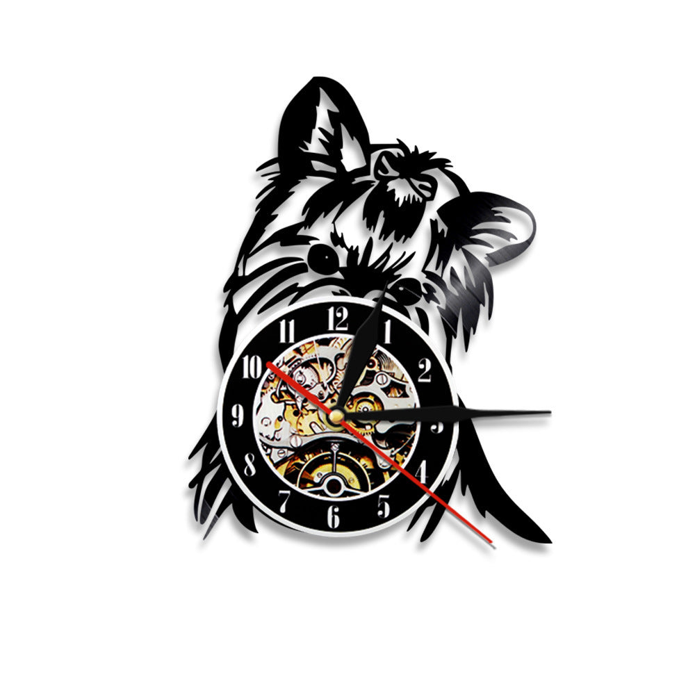 Flag Village Wall Clock Dog Breed Gifts