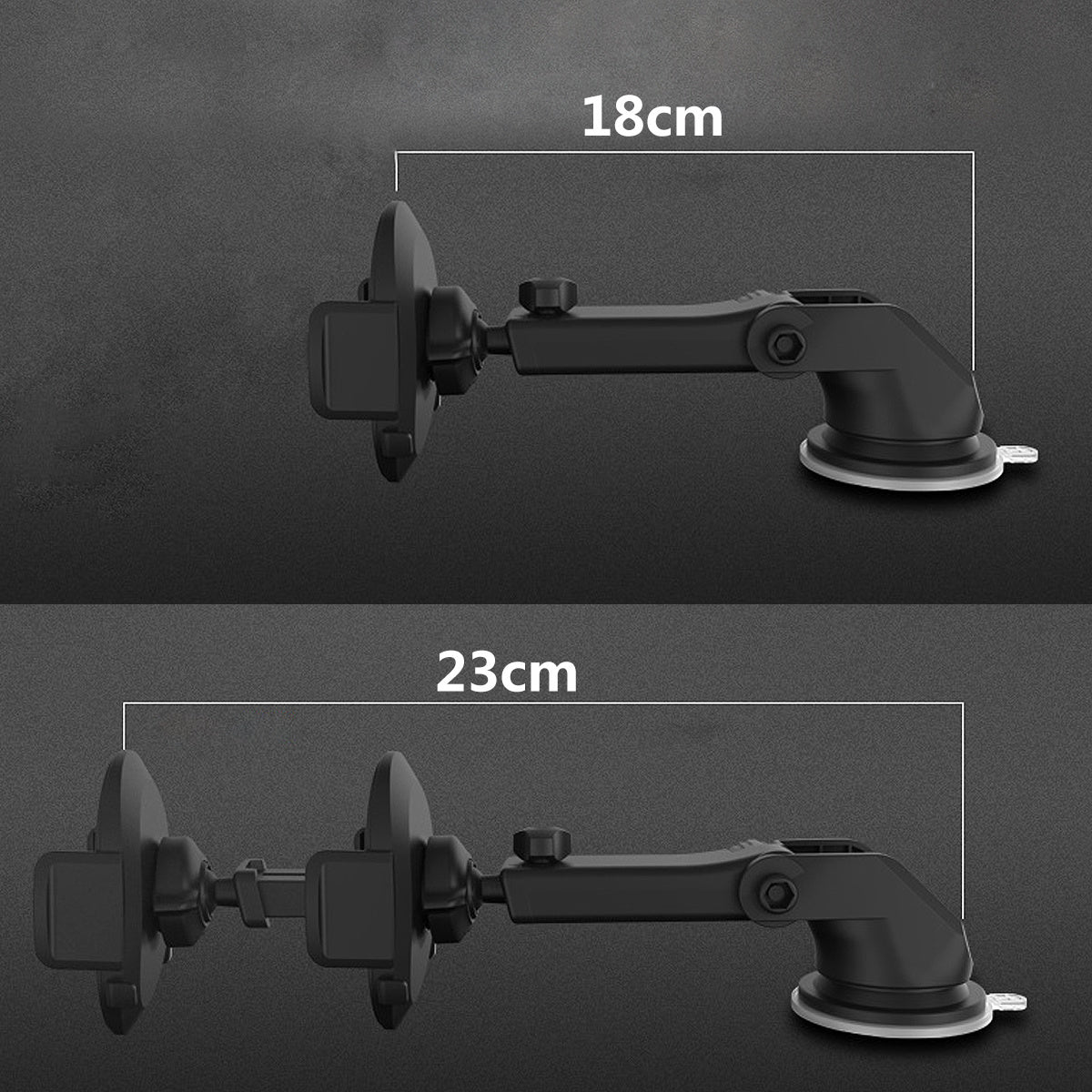 Flag Village Auto Tools Car Phone Holder Long Rod Telescopic Car Dashboard Suction Cup Type