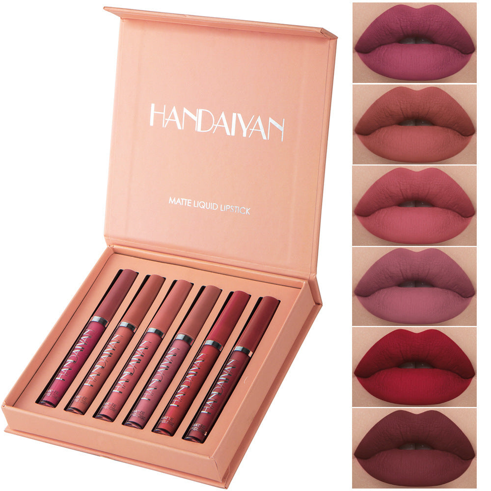 Flag Village Non-sticky cup matte liquid lipstick set gift box