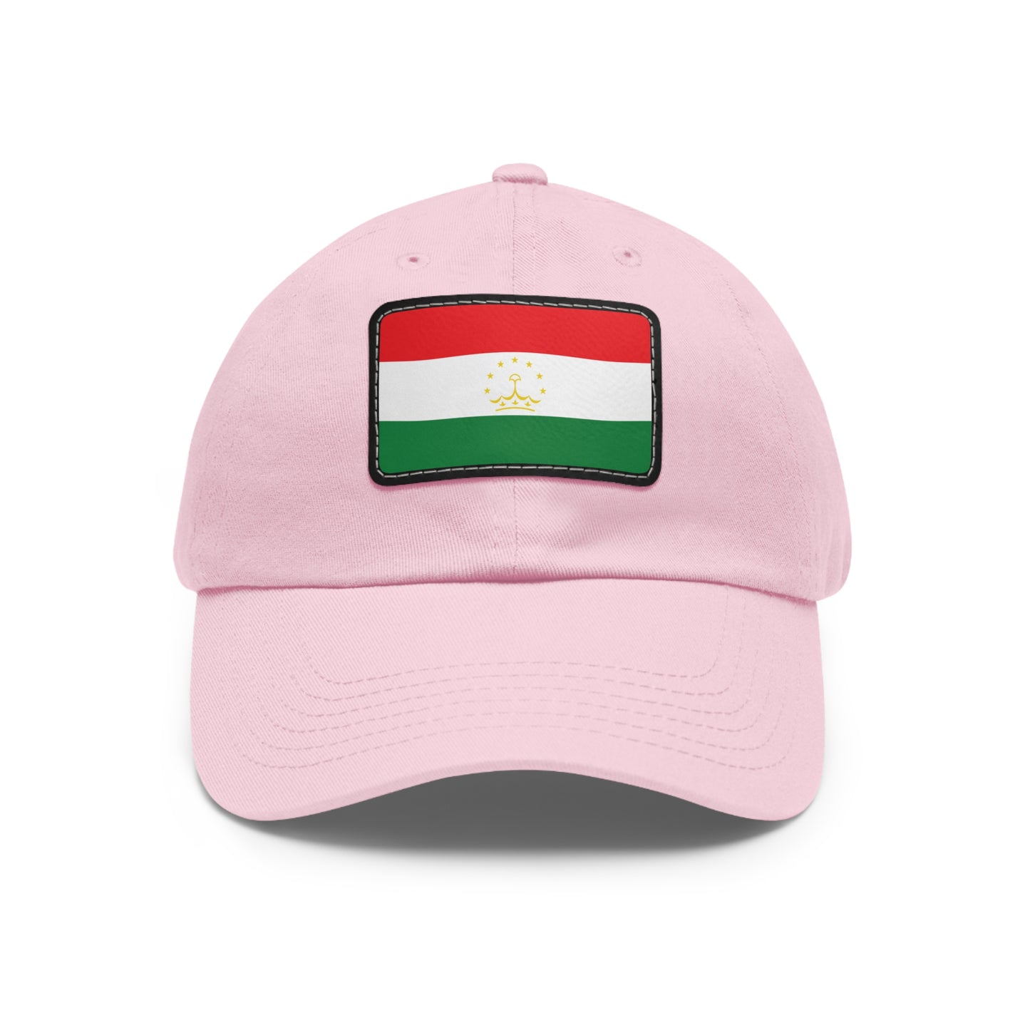Flag Village Tajikistan Flag Hat Cap with Leather Patch