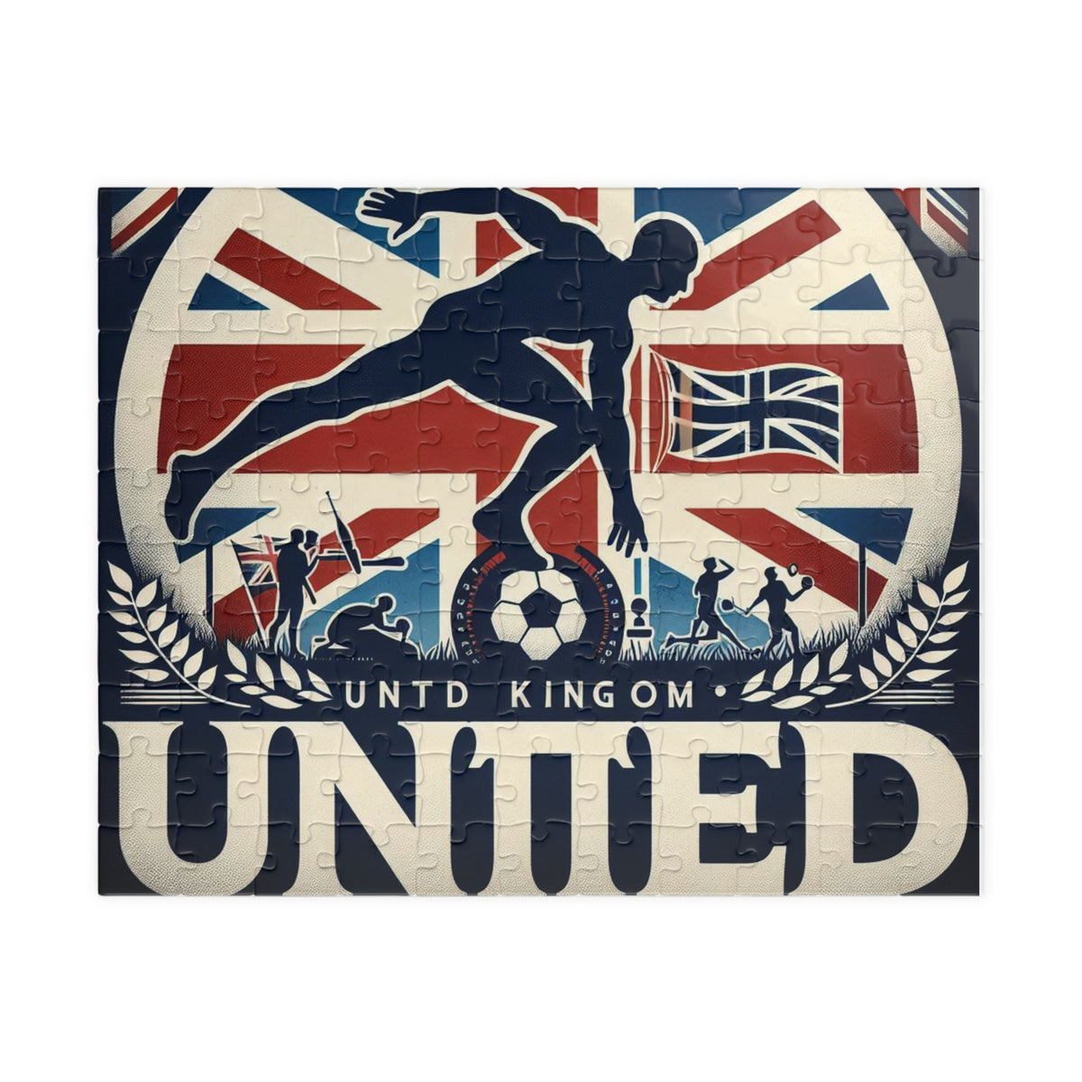 Flag Village United Kingdom Sporting Flag Jigsaw Puzzle
