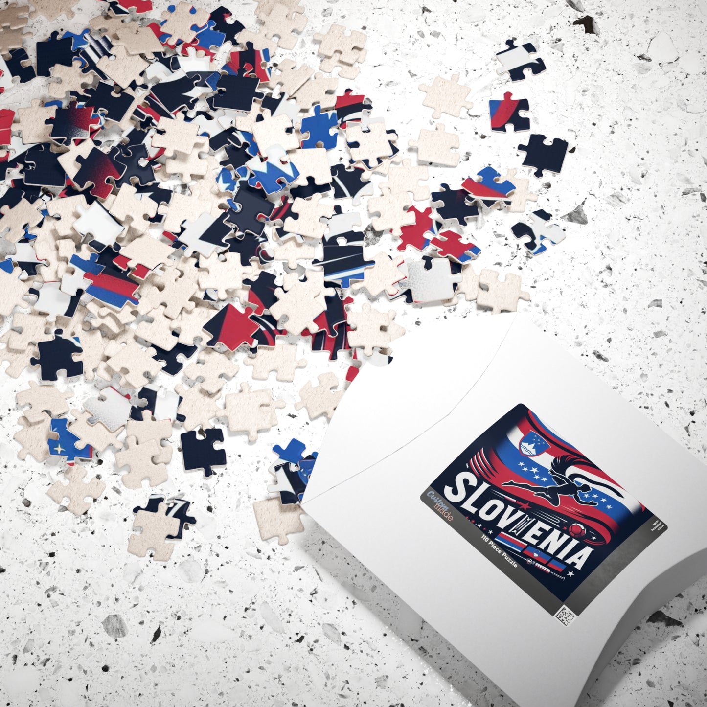 Flag Village Slovenia Sporting Flag Puzzle (110, 252, 520, 1014-piece) SVN0003