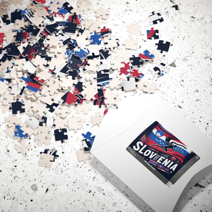 Flag Village Slovenia Sporting Flag Puzzle (110, 252, 520, 1014-piece) SVN0003