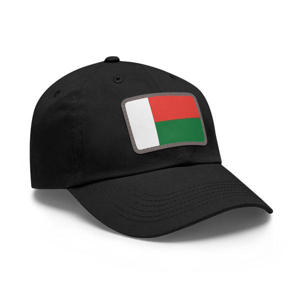 Flag Village Madagascar Flag Hat Cap with Leather Patch
