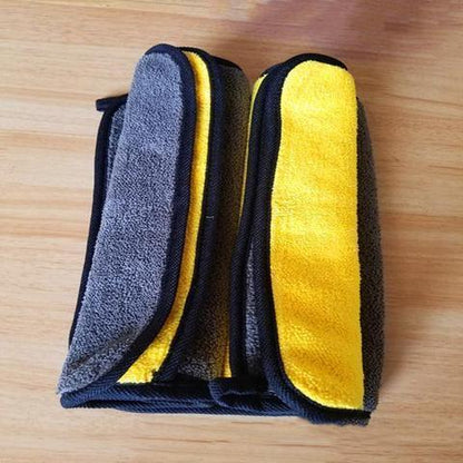 Flag Village Auto Tools Two-color Couble-sided Car Dual-use Cleaning Car Wash Towel