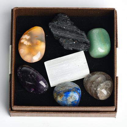 Flag Village Rough Stone Halloween Christmas Box Set Decoration