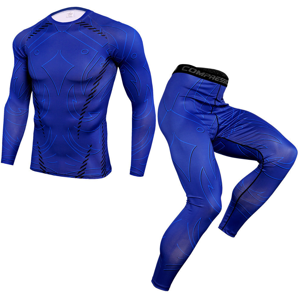 Flag Village Outdoor fitness sports suit men's quick-drying pants