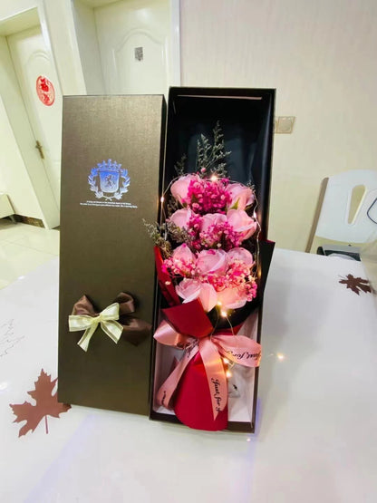 Flag Village Soap Flower Box Birthday Gift