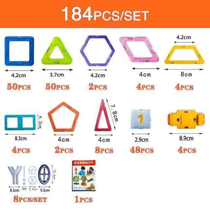 Flag Village Magnetic Building Blocks DIY Magnets Toys For Kids Designer Construction Set Gifts For Children Toys