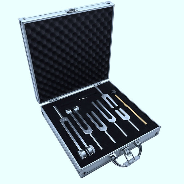 Flag Village Aluminum Alloy Tuning Fork Set Gift Box Of Six 128 256 512 1024 2048