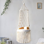Flag Village Macrame Hanging Pet Bed Macrame Cat Hammock Wall Hanging Cat Hammock Macrame Cat Bed-Pet Gifts Hammock Macrame Cat Swing