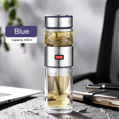 Flag Village Car Tea And Water Separation Glass Portable Gift Box Set