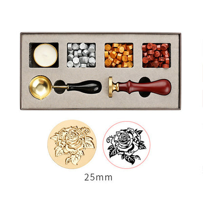 Flag Village Full Set Of Gift Box With Wax Grain Seal Head