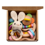 Flag Village Baby Educational Toy Molar Teether Gift Box