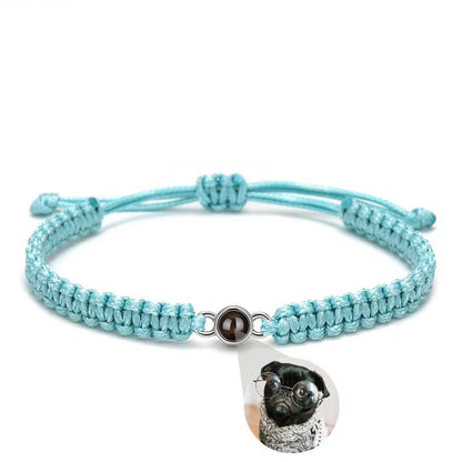 Flag Village 100 Words Of I Love You Projection Bracelet Engraved Photos Commemorative Gifts