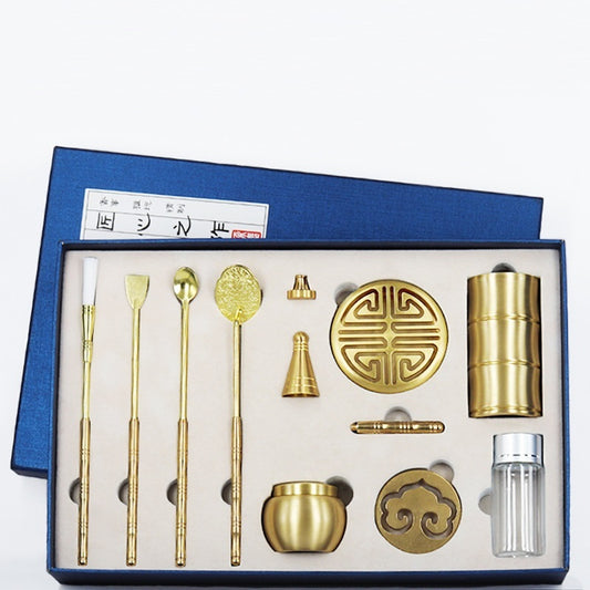 Flag Village Copper Incense Set Gift Box
