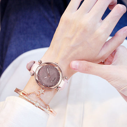 Flag Village Ladies Bracelet Electronic Watch Gift Box Set