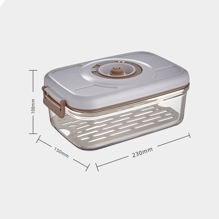 Flag Village Food Vacuum Storage Box With Free Vacuum Kitchen Sealer Container Transparent Organization Sealed Tank Cans Lunch Box Gift