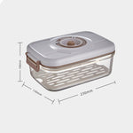 Flag Village Food Vacuum Storage Box With Free Vacuum Kitchen Sealer Container Transparent Organization Sealed Tank Cans Lunch Box Gift