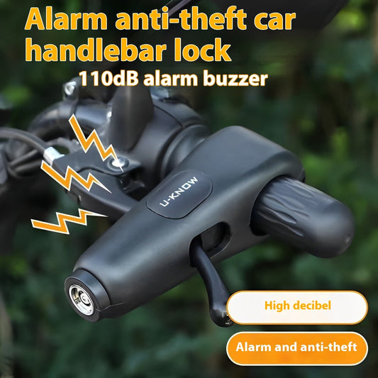 Flag Village Auto Tools ALARM Anti-theft Car Electric Car Motorcycle Bicycle Handle Bar Lock Alarm Handbrake Lock Brake Lock