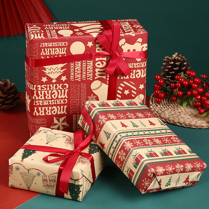 Flag Village Thickened Wrapping Paper For Christmas Gifts