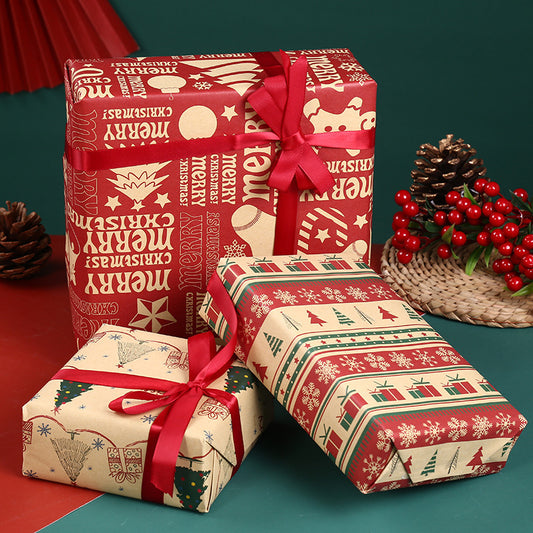 Flag Village Thickened Wrapping Paper For Christmas Gifts