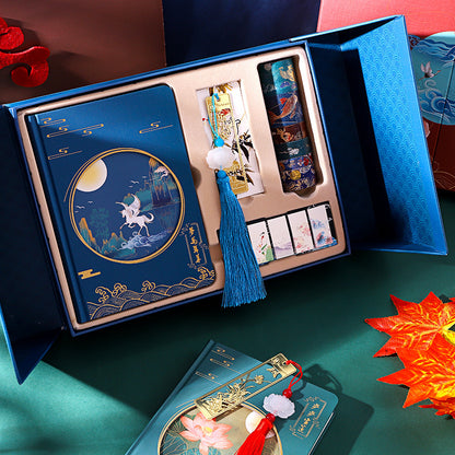 Flag Village Creative Retro Hardcover Notebook Gift Box Set