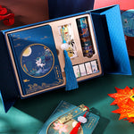 Flag Village Creative Retro Hardcover Notebook Gift Box Set