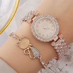 Flag Village Round Diamond Bracelet Watch Luxury Fashion Gift Box