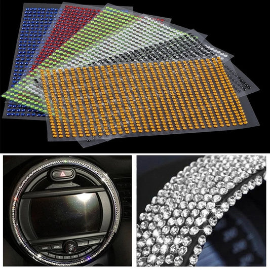 Flag Village Auto Tools Car Drill Sticker Car Drill Acrylic Car Sticker Decorative Drill Sticker