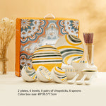 Flag Village Galaxy Planet Tableware Set Gift Color Box