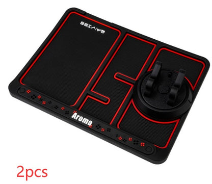 Flag Village Auto Tools Non-Slip Car Phone Pad For 4-in-1 Car Parking Number Card Anti-Slip Mat Auto Phone Holder Sticky Anti Slide Dash Phone Mount