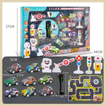 Flag Village Alloy Metal Car Model Non-duplicate Children's Simulation Model Car Set High-grade Gift Box