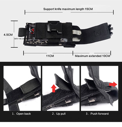 Flag Village Outdoor Travel Multi-function Mountaineering Camping Portable Bodypack Nylon Combination Accessories