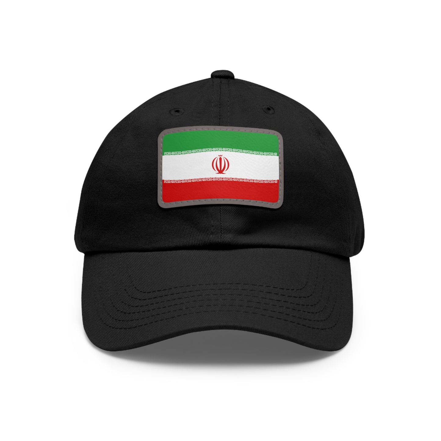 Flag Village Iran Flag Hat Cap with Leather Patch