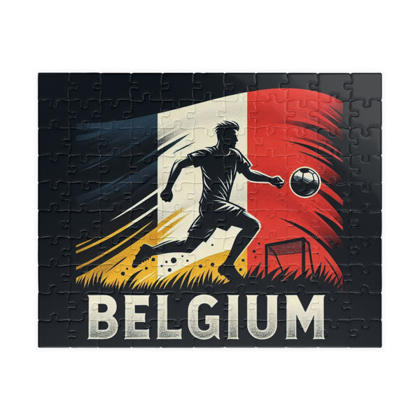 Flag Village Belgium Sporting Flag Jigsaw Puzzle