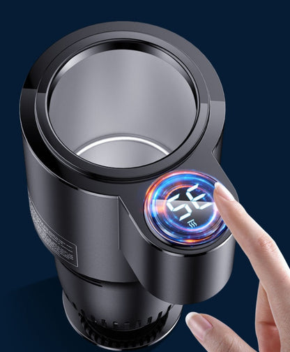 Flag Village Auto Tools USAMS US-ZB160 Digital Display Smart Car Heating Cooling Cup Car Accessories