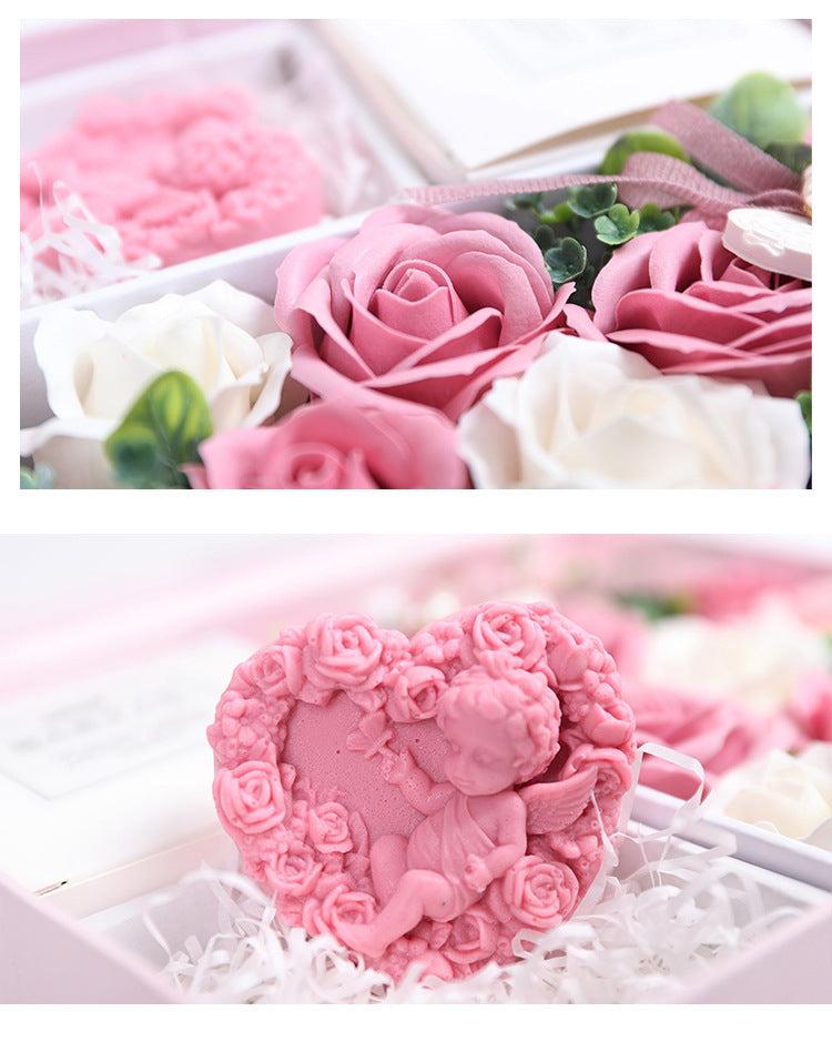 Flag Village Soap Flower Box Tanabata Valentine's Day Gift Creative Birthday Rose