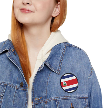 Flag Village Costa Rica Flag Embroidery Iron-On Patches