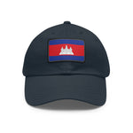 Flag Village Cambodia Flag Hat Cap with Leather Patch