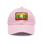 Flag Village Myanmar Flag Hat Cap with Leather Patch