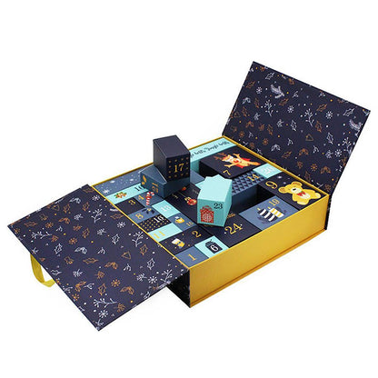 Flag Village Christmas beautiful countdown calendar gift box