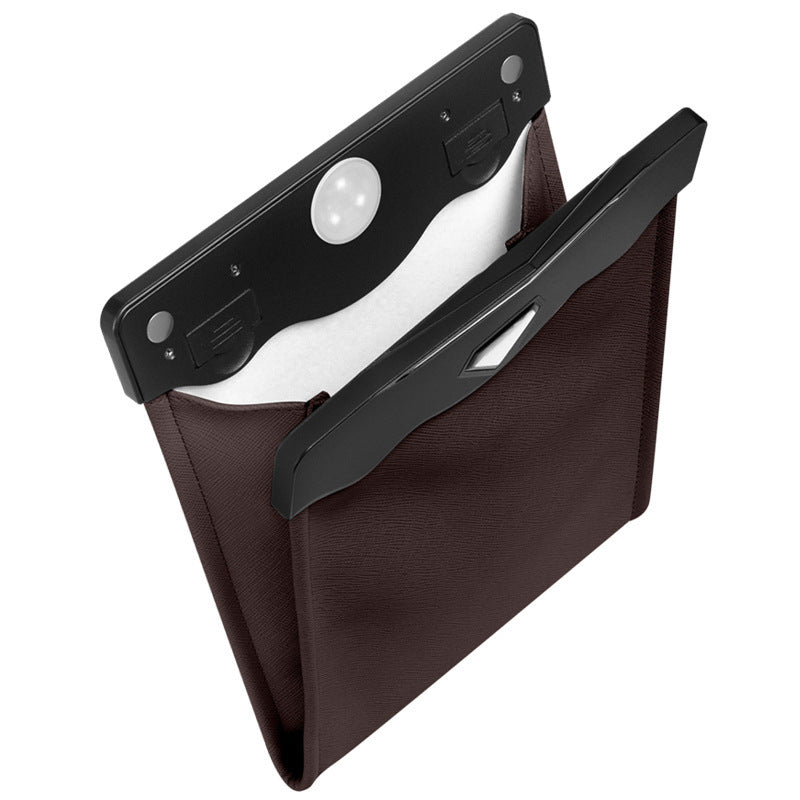 Flag Village Auto Tools LED Car Trash Can Organizer Garbage Holder Automobiles Storage Bag Accessories Auto Door Seat Back Visor Trash Bin Paper Dustbin